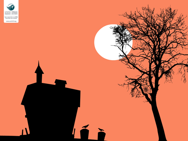 Halloween ecard haunted house 600