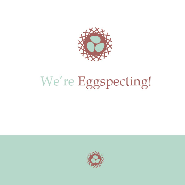 We're eggspecting card